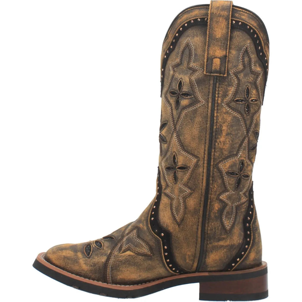 Laredo Bouquet - Womens Leather Cowgirl Boots (Closeout)