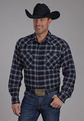 Roper 2205 Flannel (Black) - Men's Western Shirt