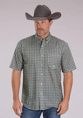 Roper 2501 Medallion Foulard (Grey) - Men's Short Sleeve Shirt