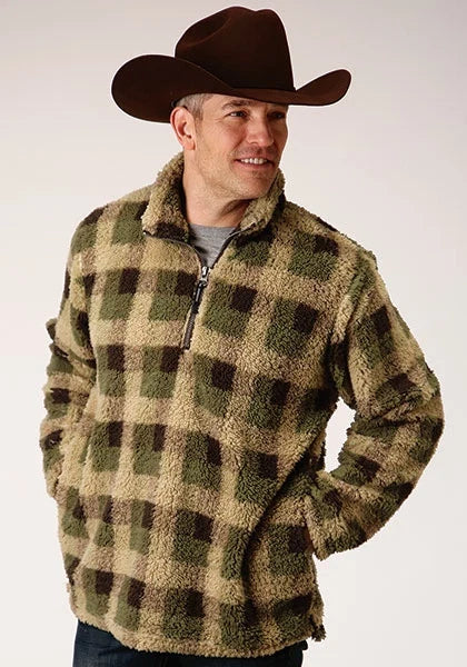 Roper 1352 Polar (Green) - Men's Fleece Pullover