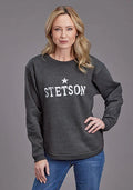 Stetson Star Logo (Grey) - Women's Hoodie Sweatshirt