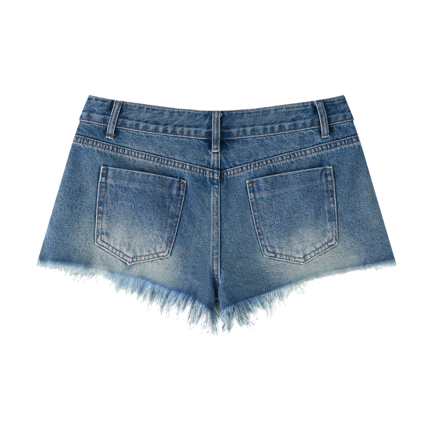 Landa Prive Women's Vintage Wash Raw Hem Denim Shorts