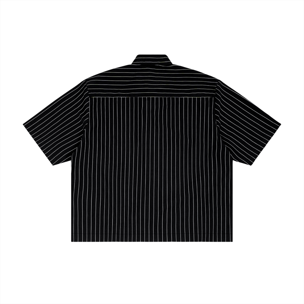 Landa Prive Unisex Striped Boxy Button-Up Shirt