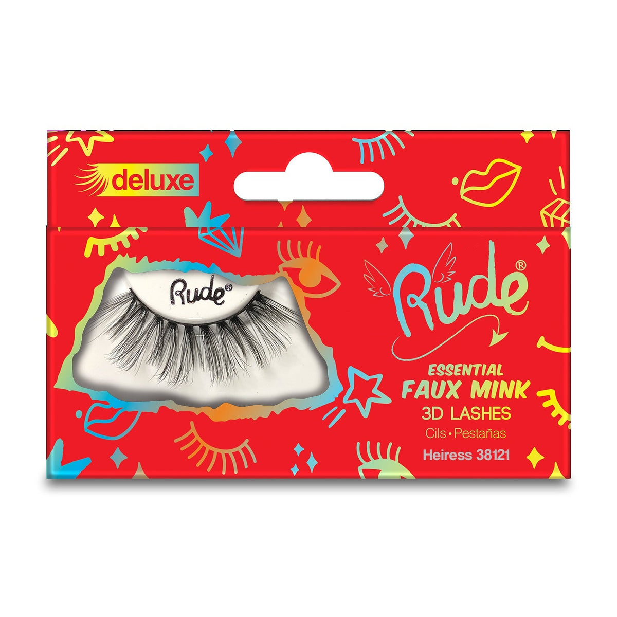 RUDE Essential Faux Mink Deluxe 3D Lashes - Heiress