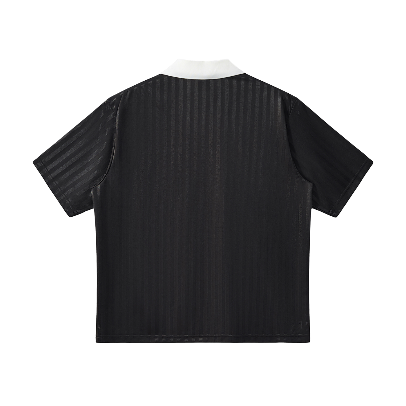 Landa Prive Contrast Collar Striped Soccer Jersey