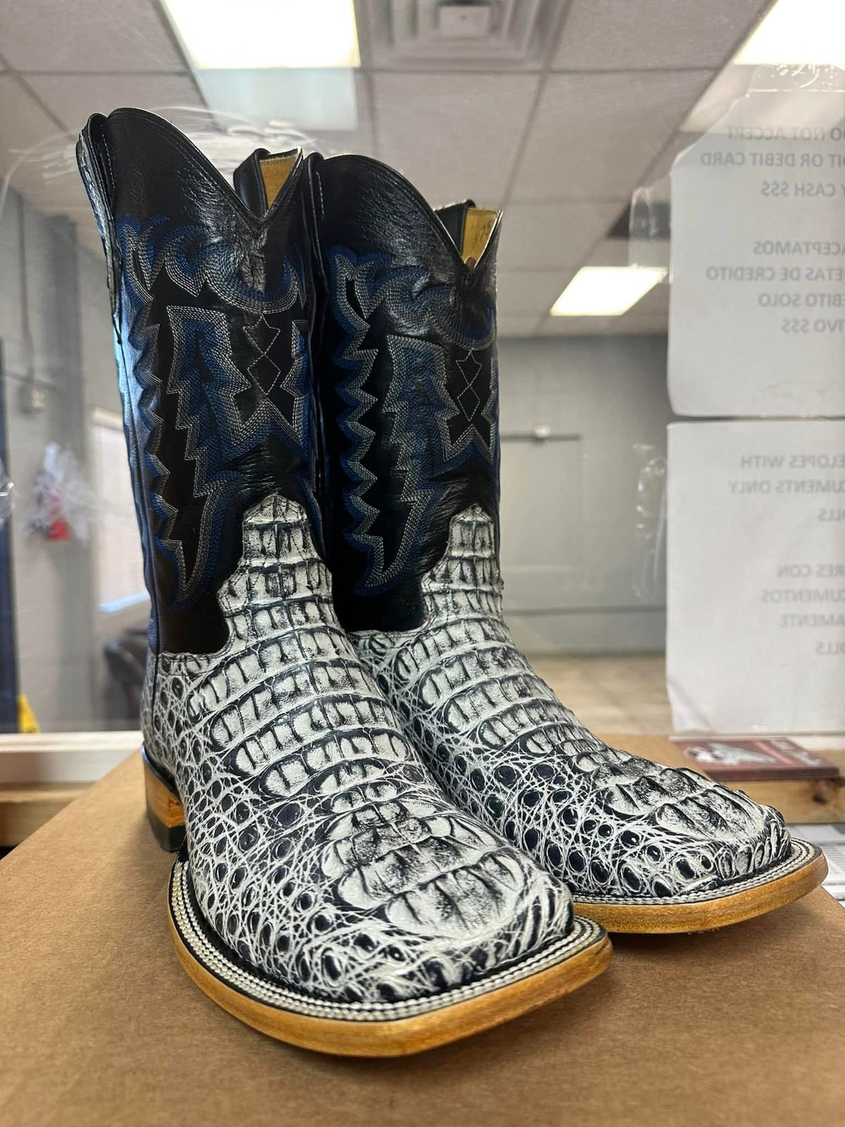 Custom Caiman Leather Cowboy Boots | 3–4 Week Timeline