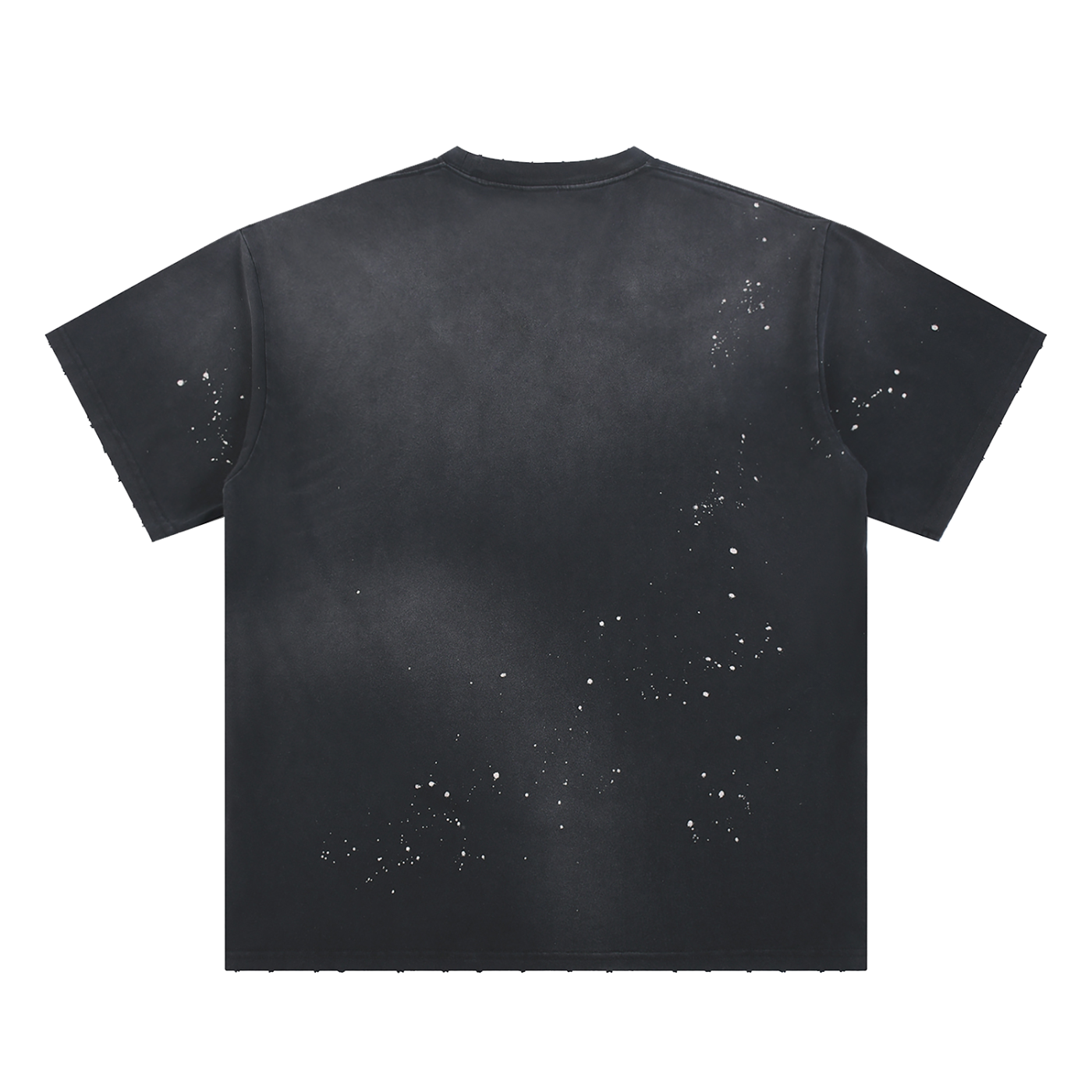 Landa Prive Hand-Frayed Sunfade Paint Splatter T-Shirt