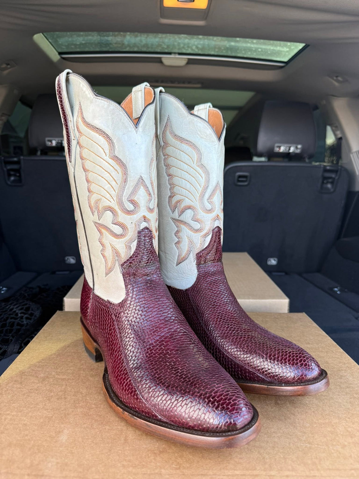 Beaver Tail Exotic Leather Cowboy Boots | 3–4 Week Timeline