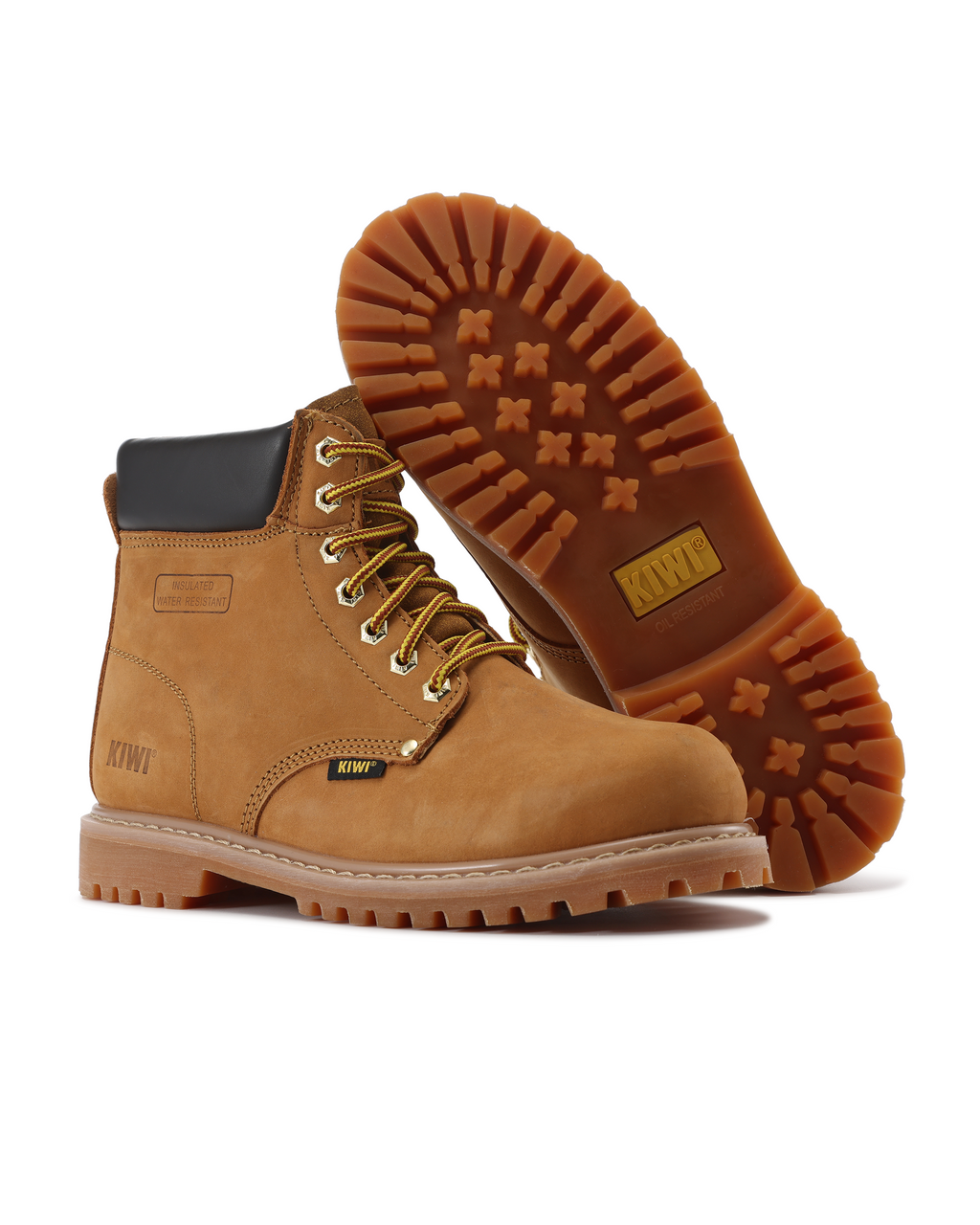 Kiwi Premium Wheat Nubuck 6" Steel Toe Water Resistant Work Boots [R60100]