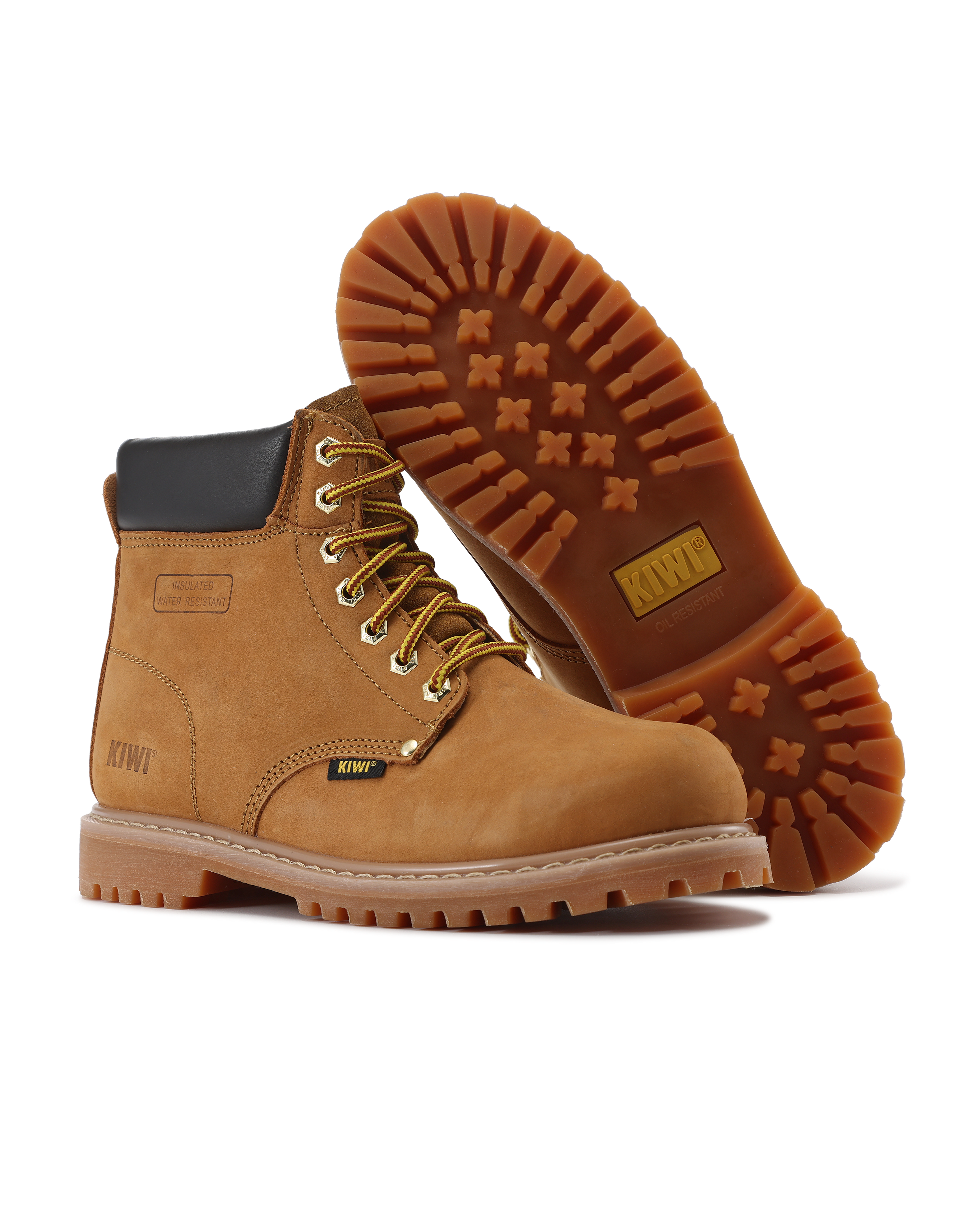 Kiwi Premium Wheat Nubuck 6" Steel Toe Water Resistant Work Boots [R60100]