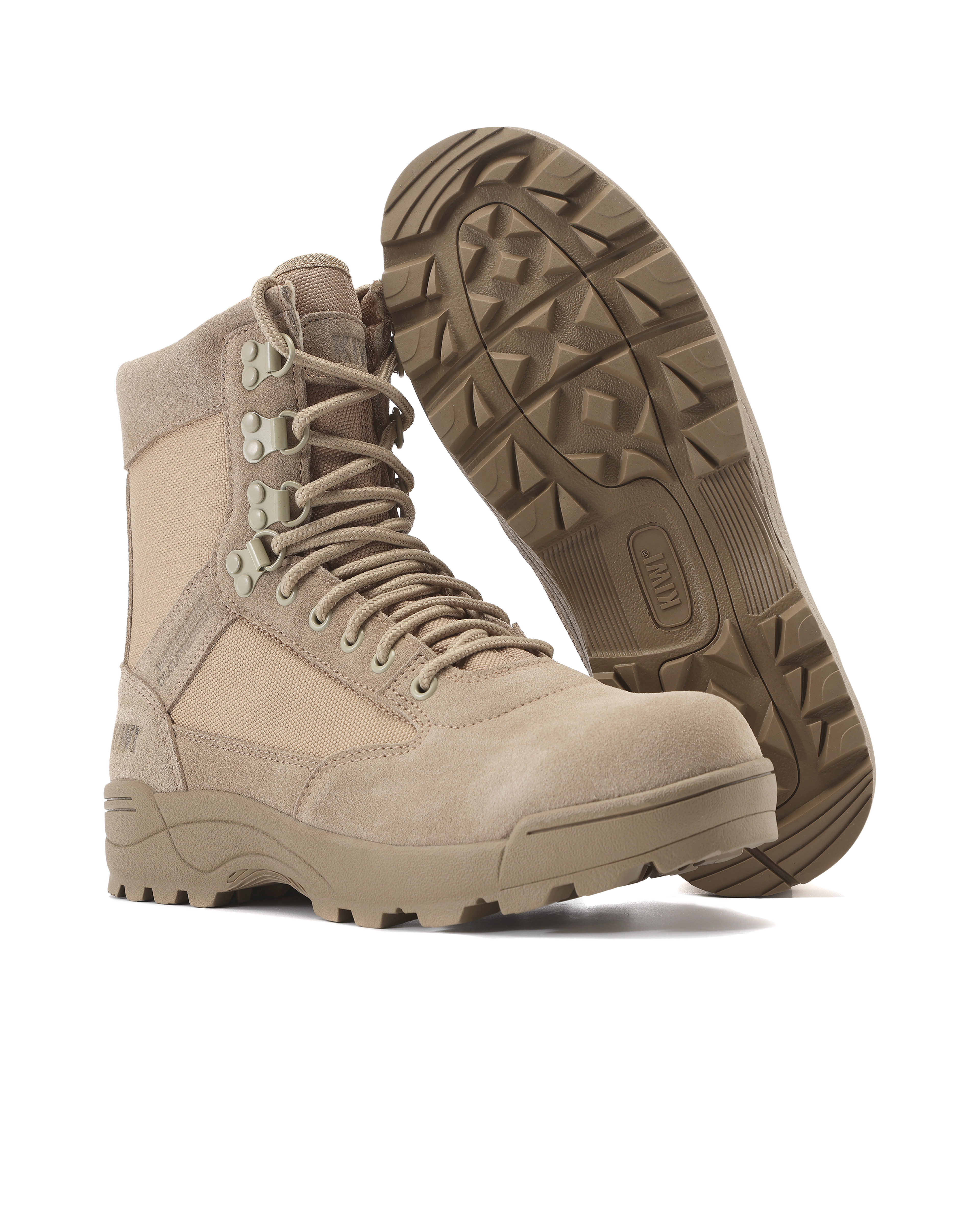 Kiwi Durable Sand Suede 6.5" Composite Toe Zipped Water Resistant Tactical Boots [R68200]