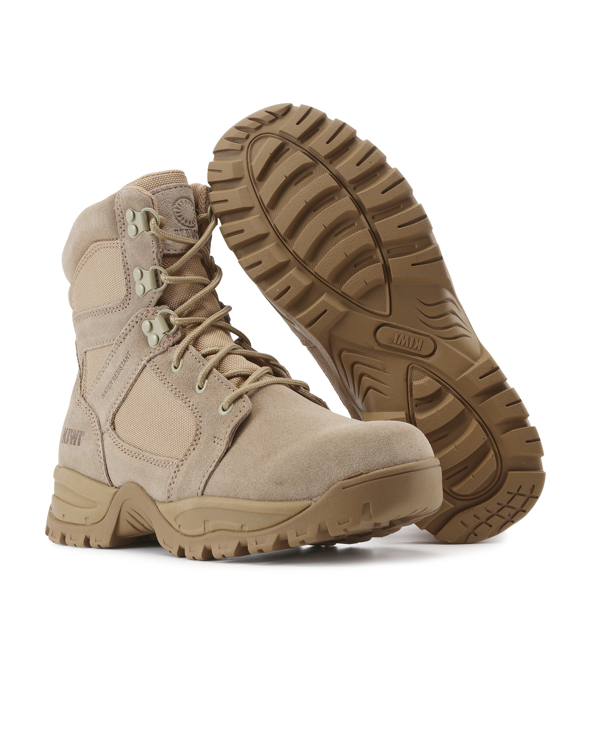 Kiwi Rugged Sand Suede 7" Zipped Waterproof Tactical Boots [62200]