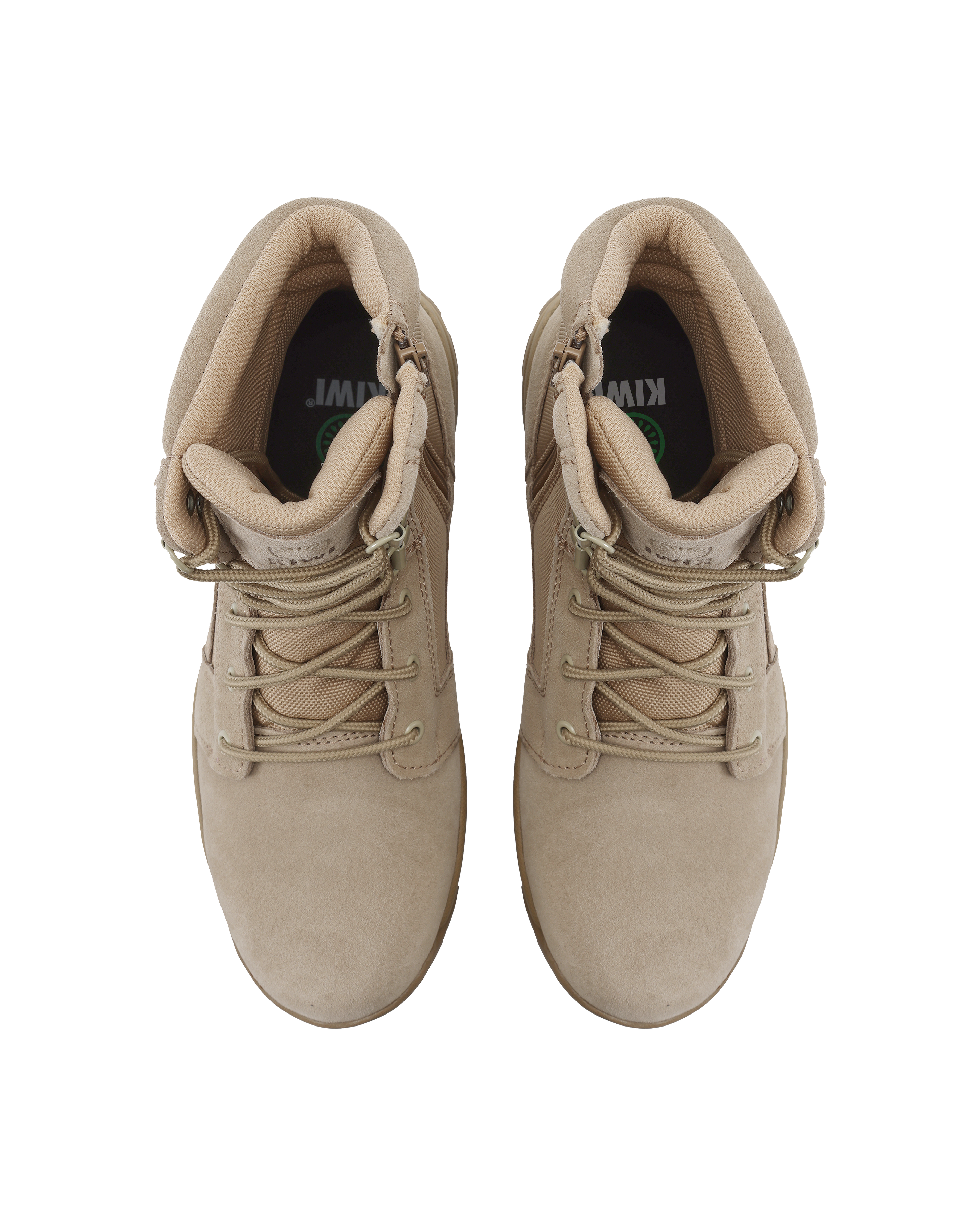 Kiwi Rugged Sand Suede 7" Steel Toe Zipped Water Resistant Tactical Boots [R60400]