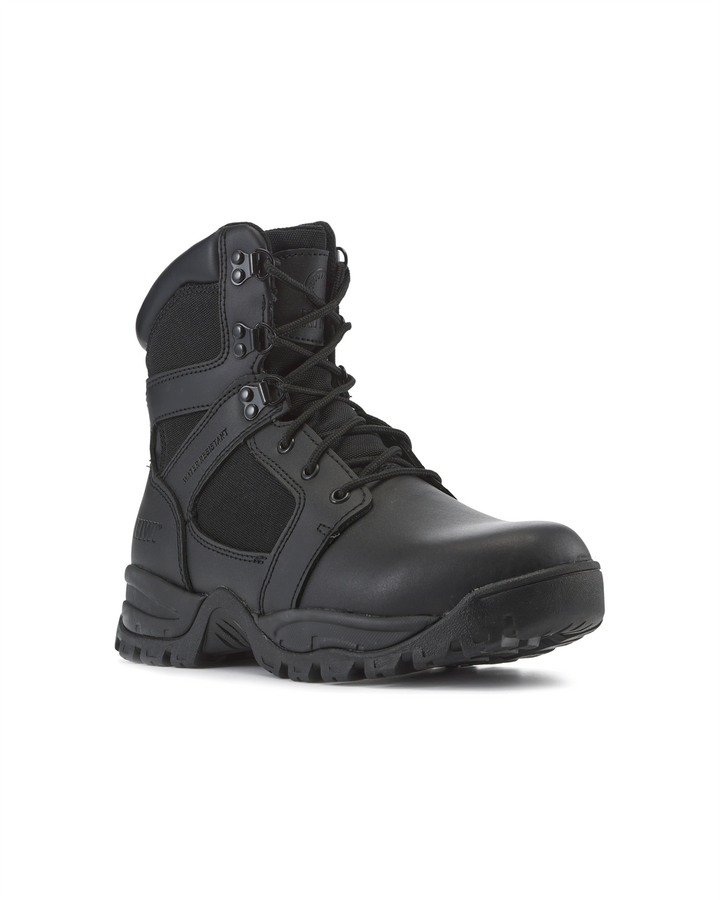 Kiwi Rugged Black Action Leather 7" Zipped Water Resistant Tactical Boots [R62300]