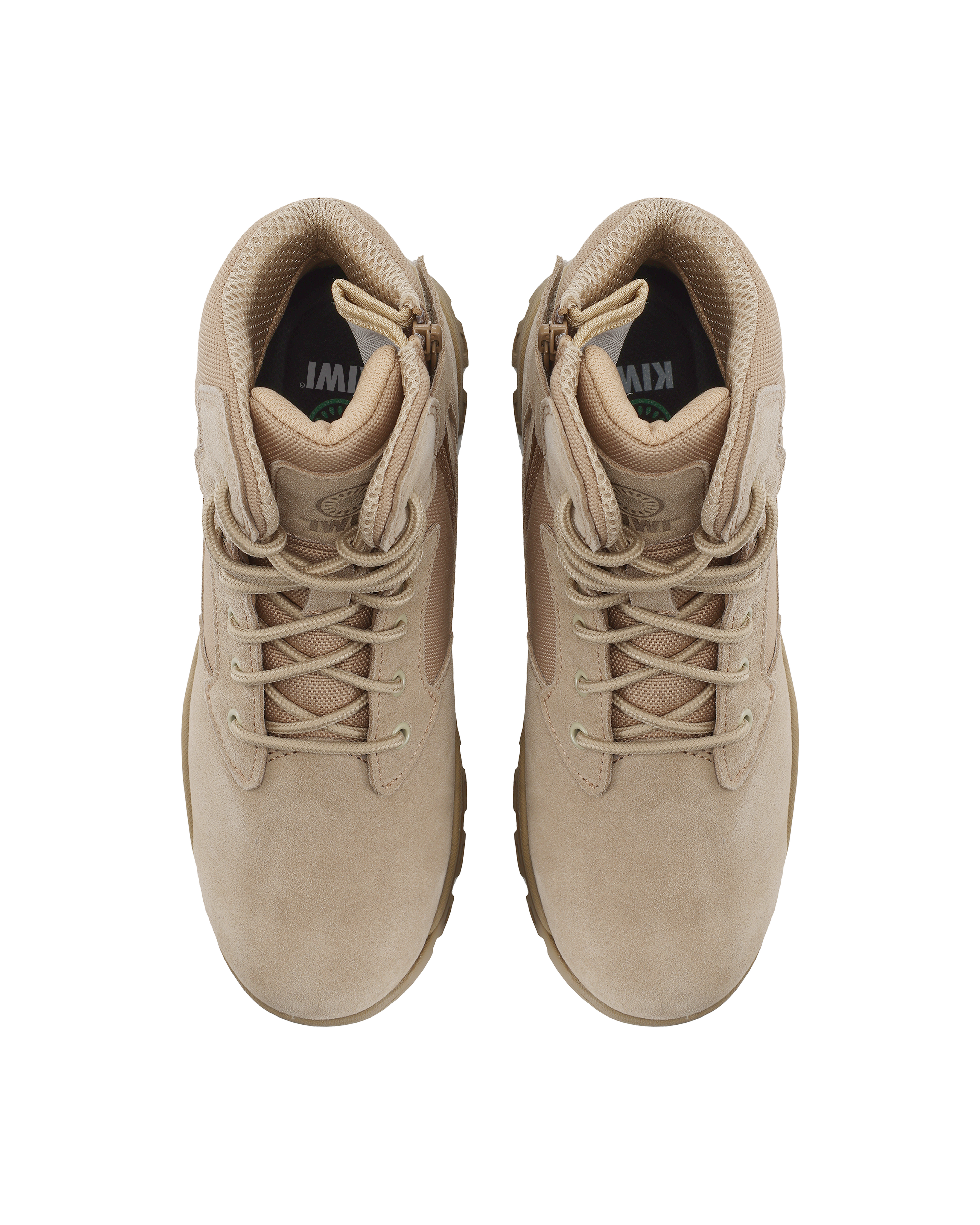 Kiwi Rugged Sand Suede Mid-Cut 6" Composite Toe Zipped Water Resistant Tactical Boots [R68000]