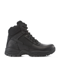 Kiwi Rugged Black Full Grain Leather Mid-Cut 6" Zipped Waterproof Tactical Boots [R63100]