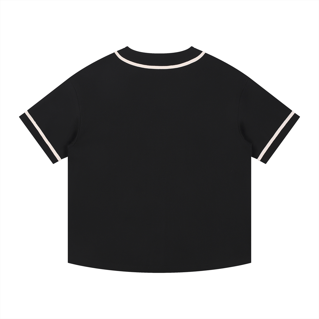 Landa Prive Contrast Piped Button-Up Jersey