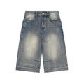 Landa Prive Vintage Wash Baggy Denim Shorts
