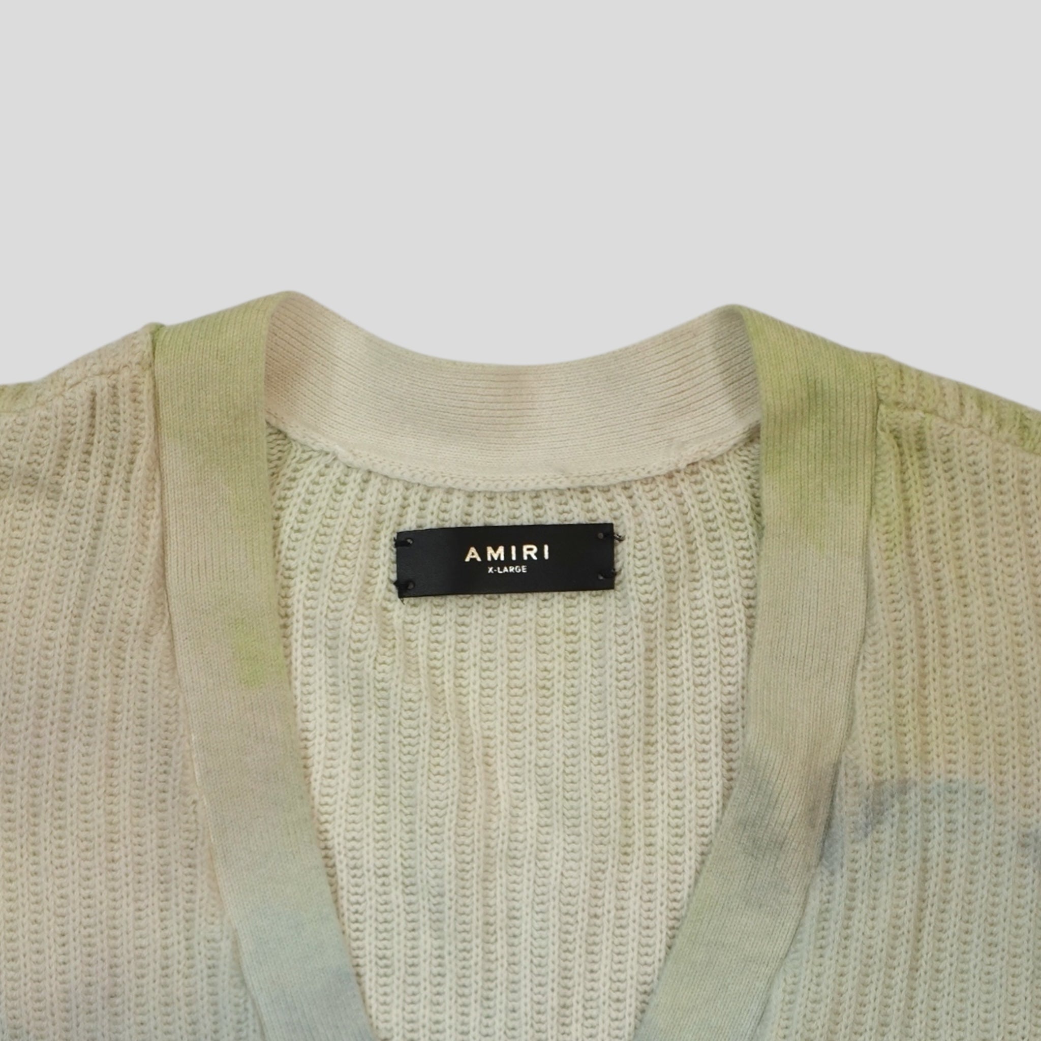 Amiri Watercolor Cardigan in Multicolor