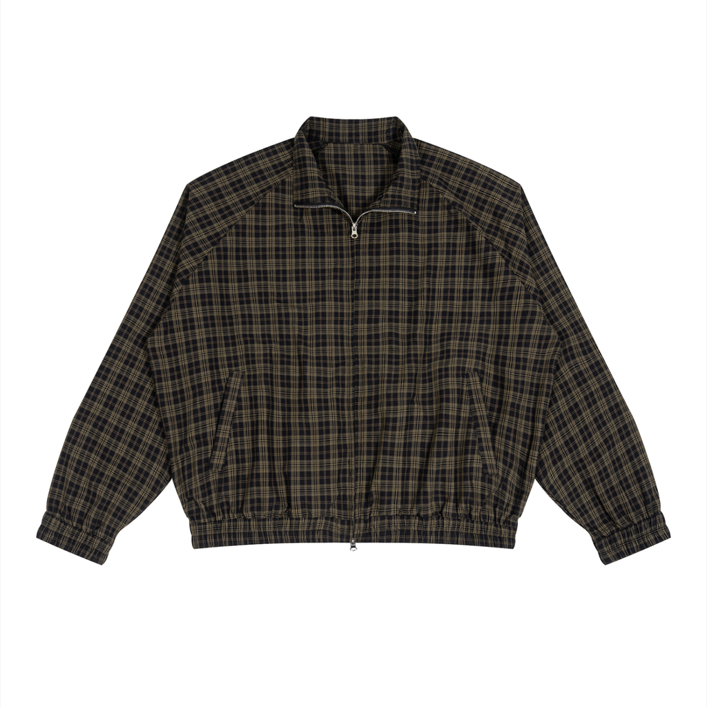 Landa Prive Unisex Plaid Full-Zip Track Jacket