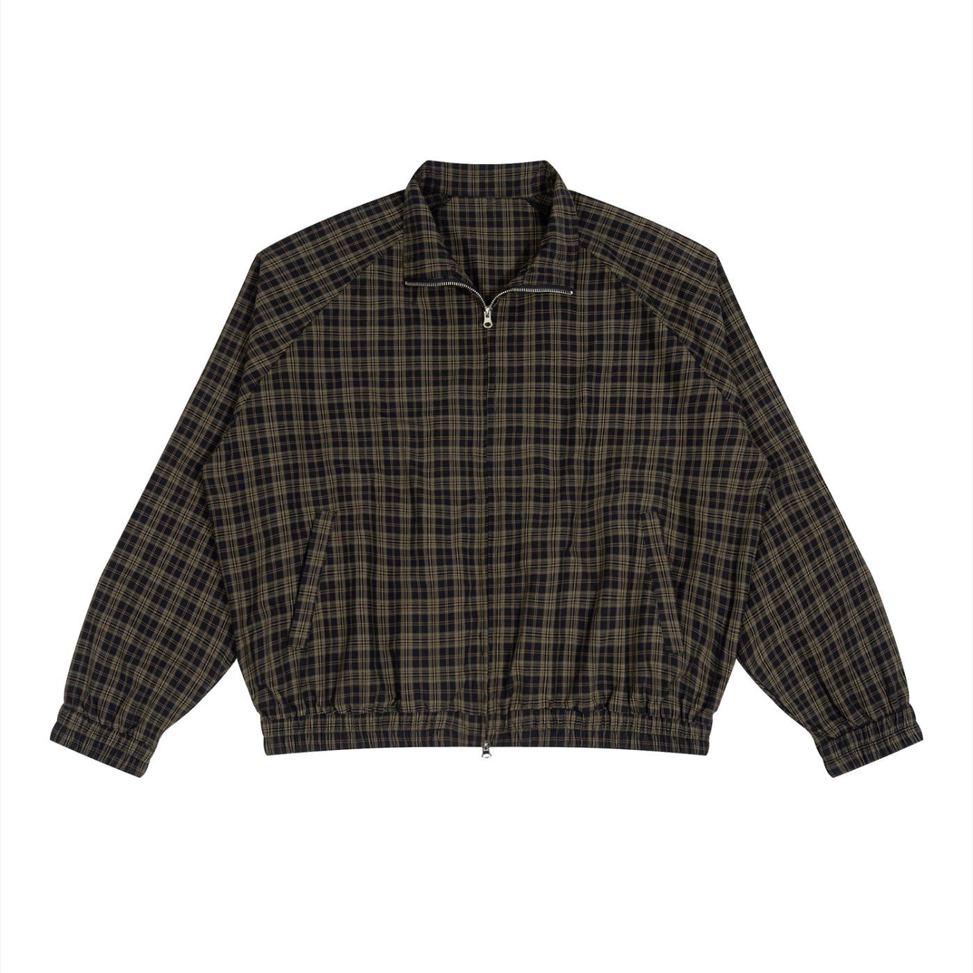 Landa Prive Unisex Plaid Full-Zip Track Jacket