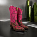 Custom Python Leather Cowboy Boots | 3–4 Week Timeline