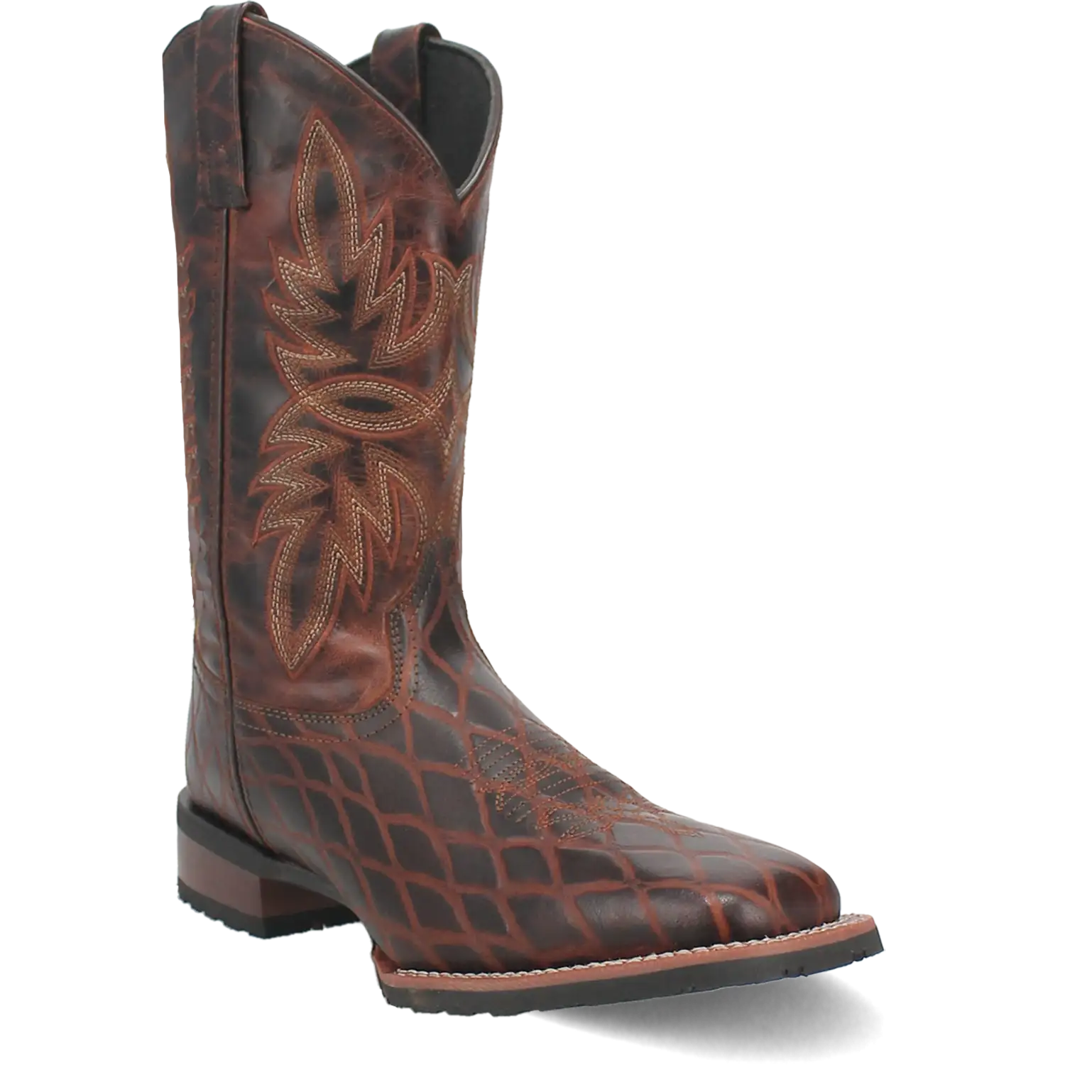 Laredo Grid - Men's Leather Cowboy Boots