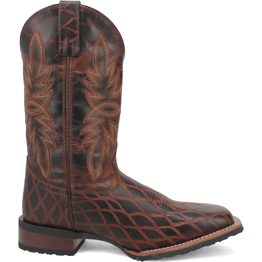Laredo Grid - Men's Leather Cowboy Boots