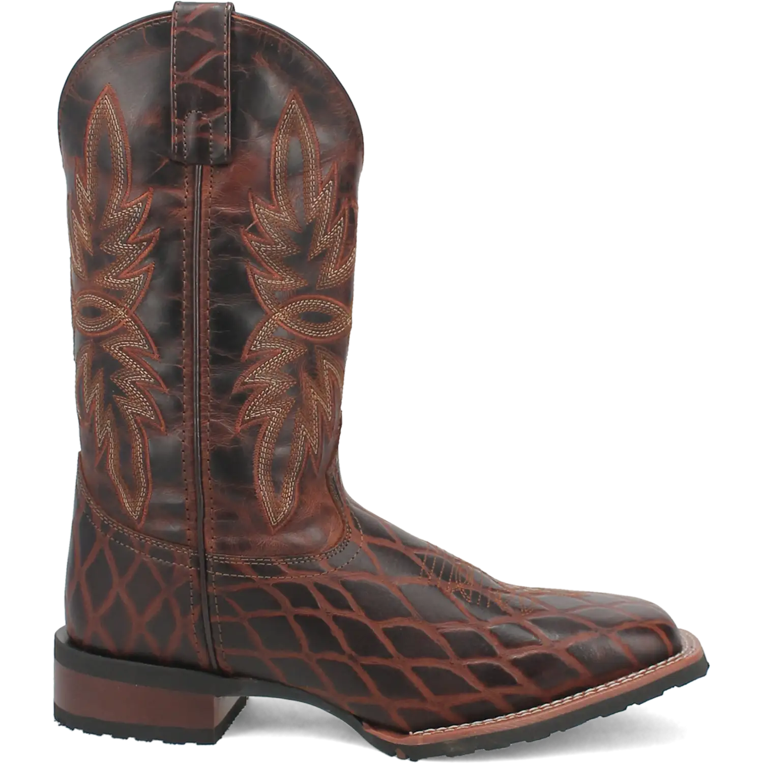 Laredo Grid - Men's Leather Cowboy Boots