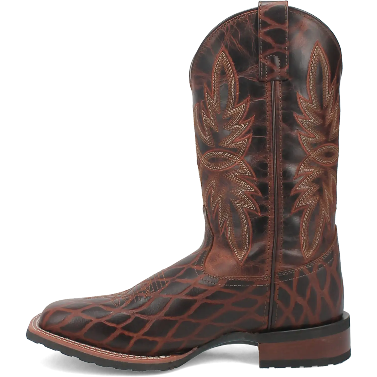 Laredo Grid - Men's Leather Cowboy Boots