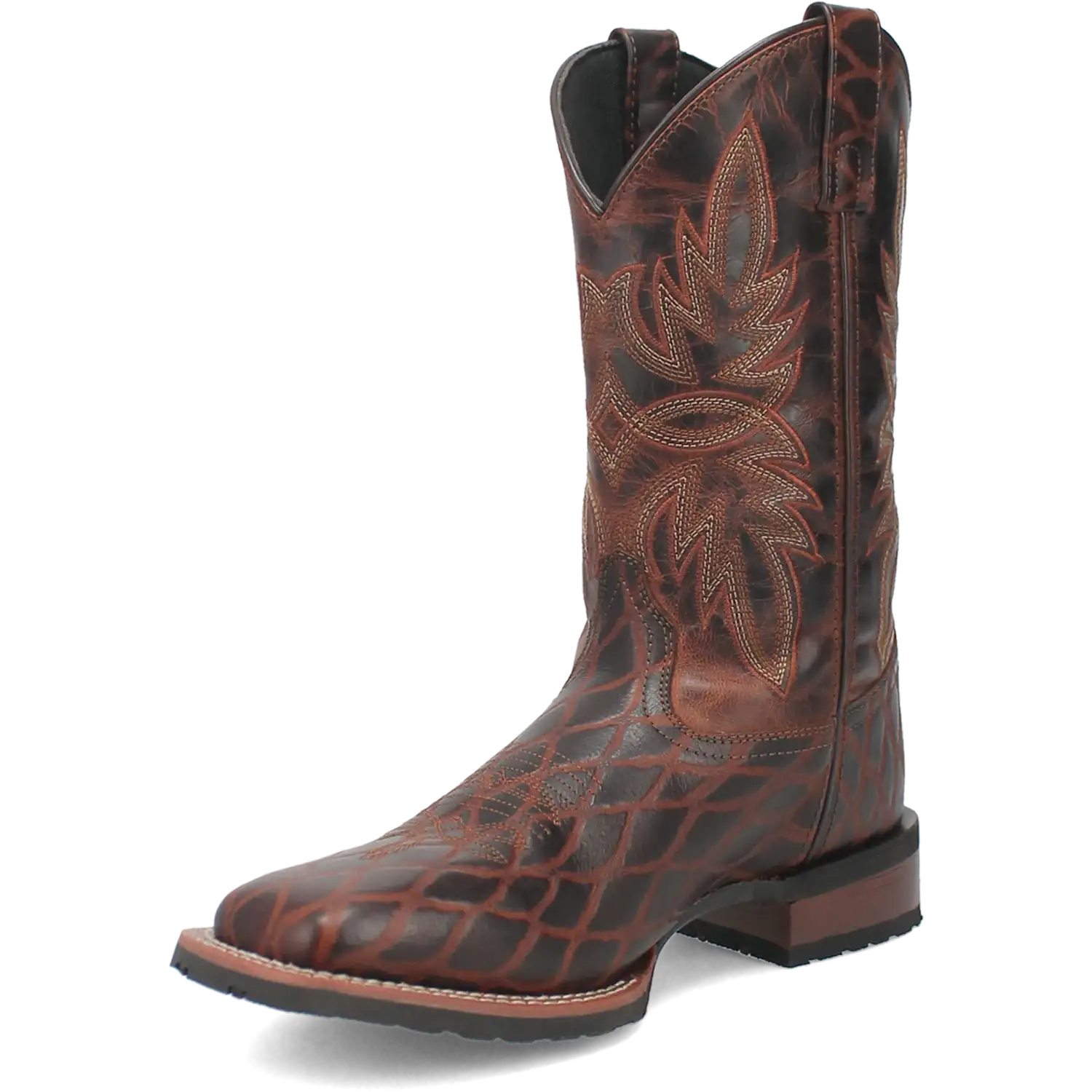 Laredo Grid - Men's Leather Cowboy Boots