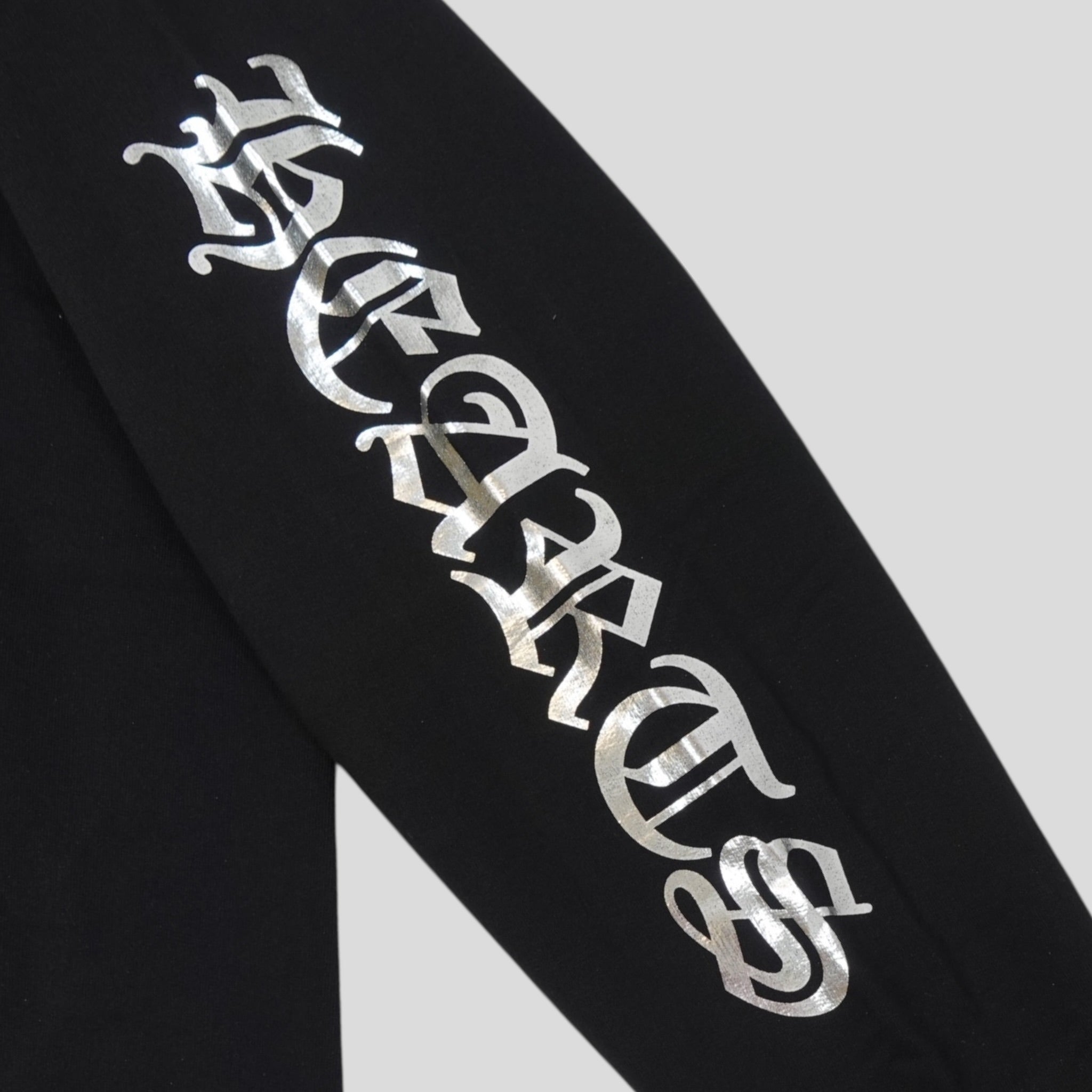 Chrome Hearts 1988 Vertical Logo Hoodie in Black/Silver