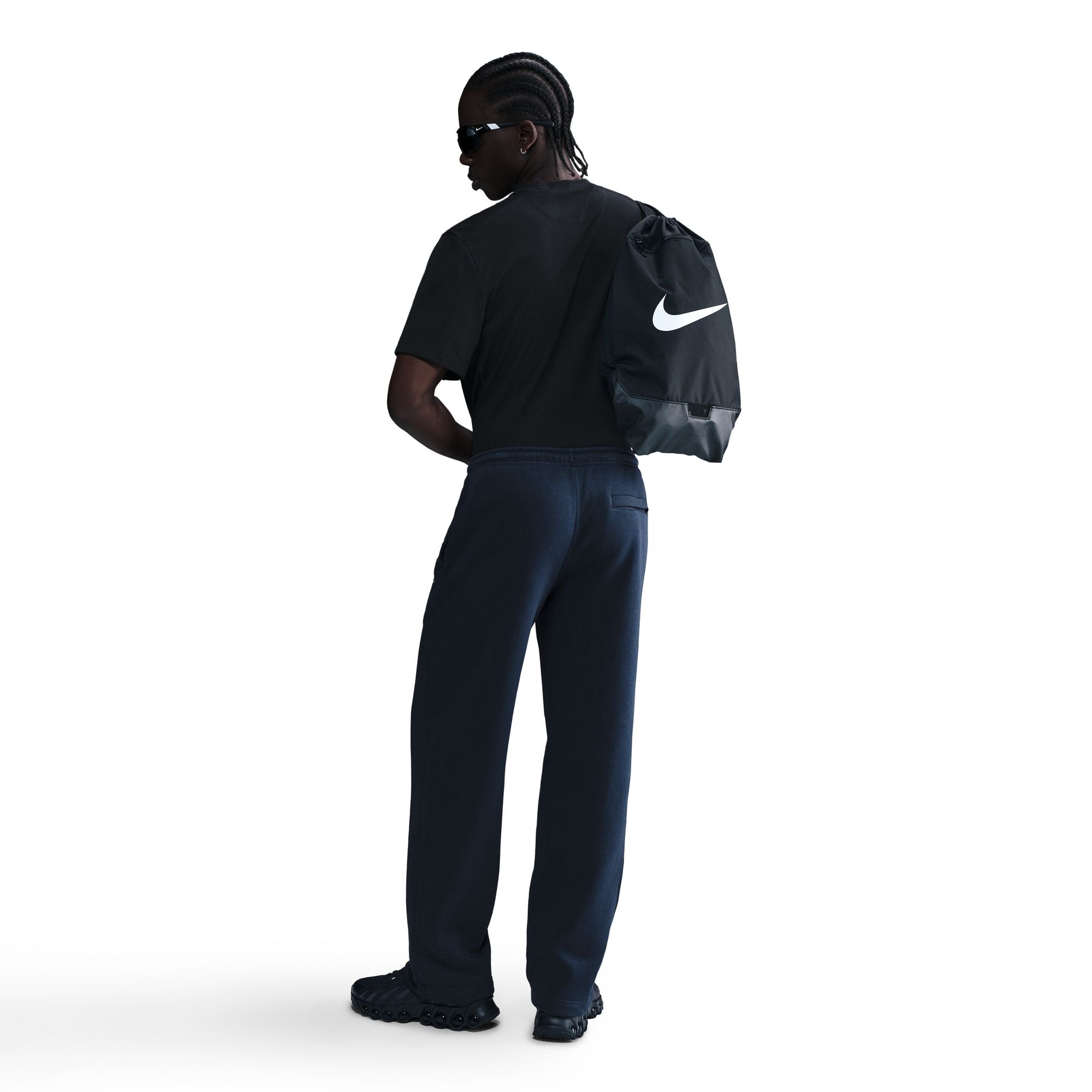 Nike Mens Club Open-Hem Sweatpants - Navy