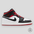 Air Jordan 1 Mid GS Gym Red Black Toe