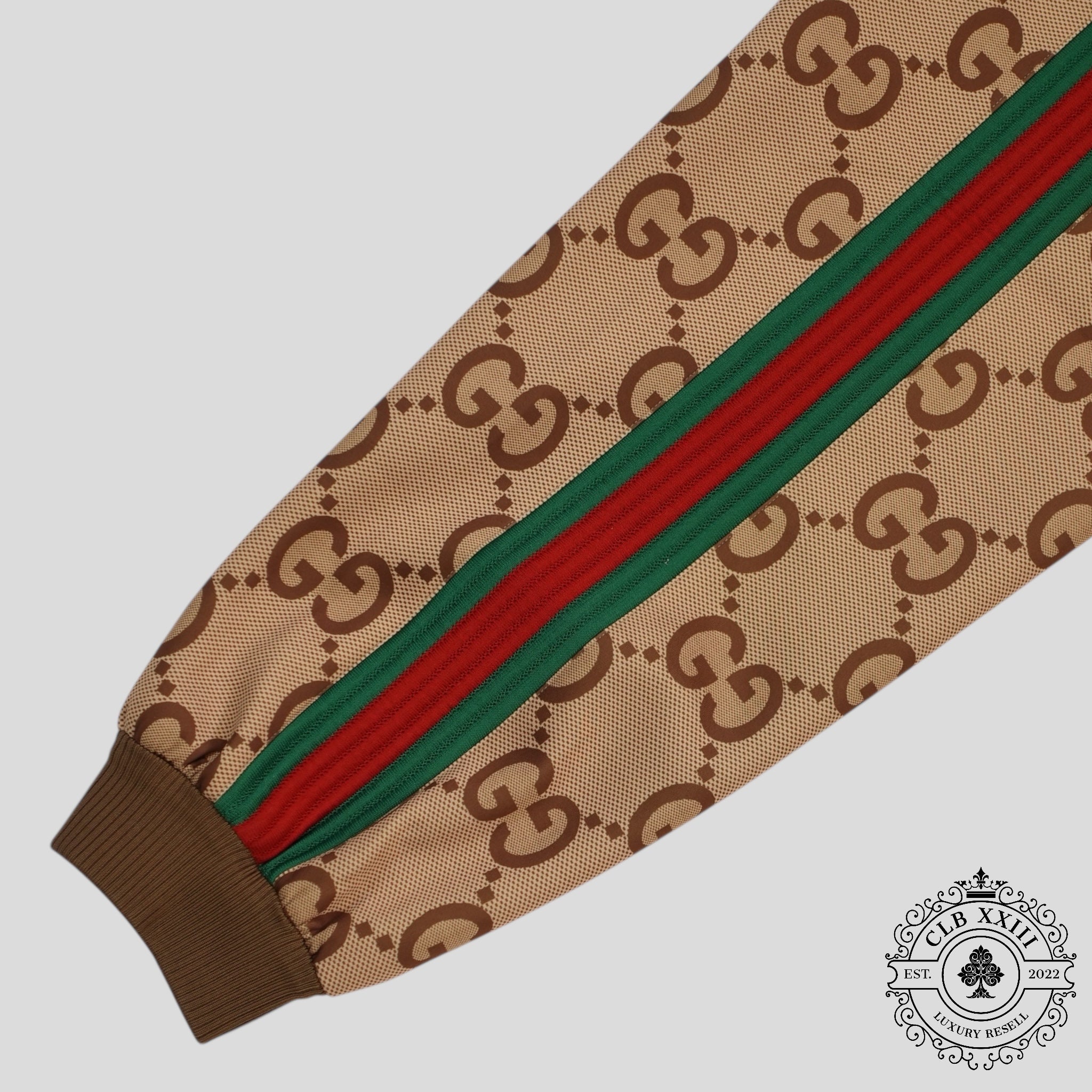 Gucci Jumbo Jacquard Track Pants in Brown