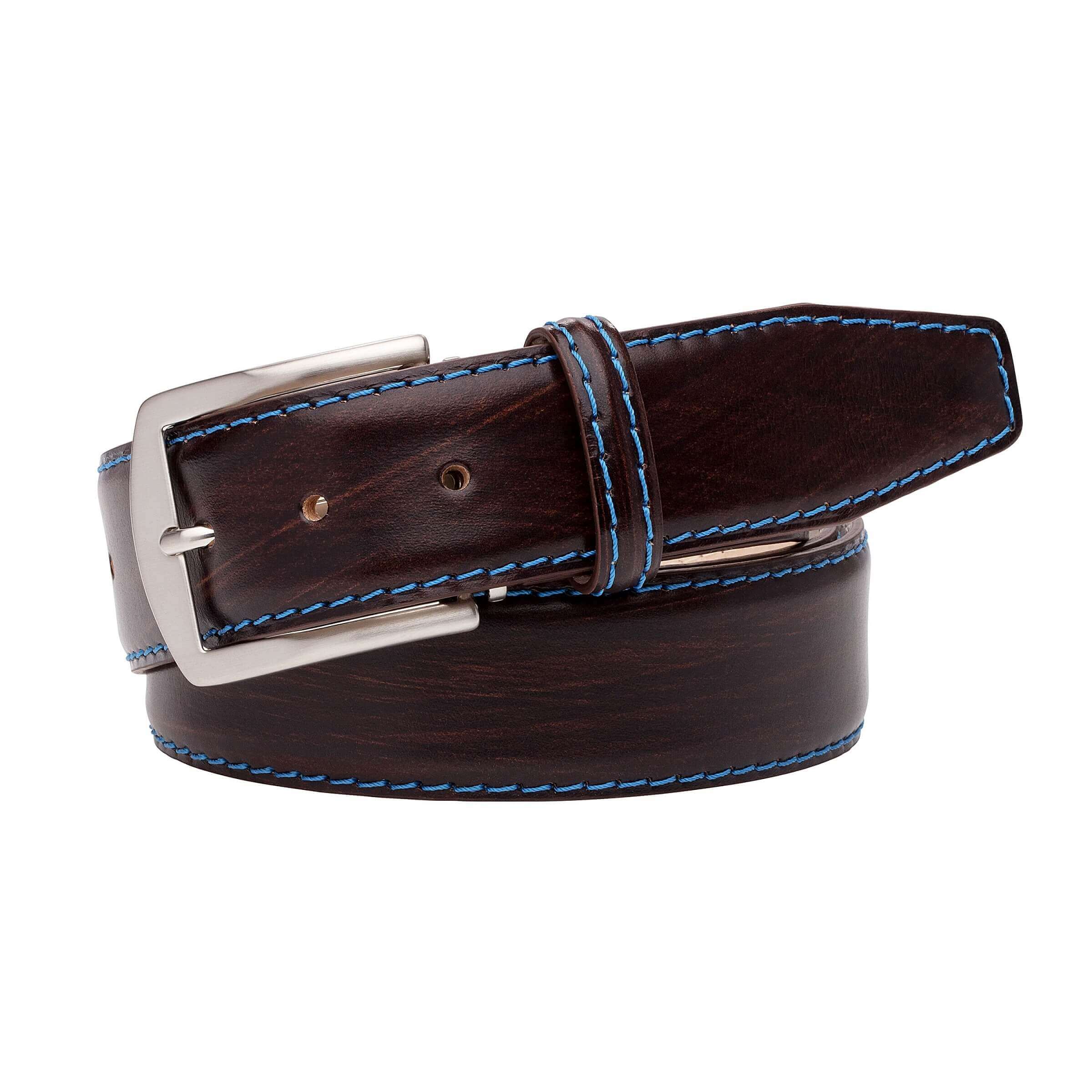Hand stained Brown Veg Tan Belt
