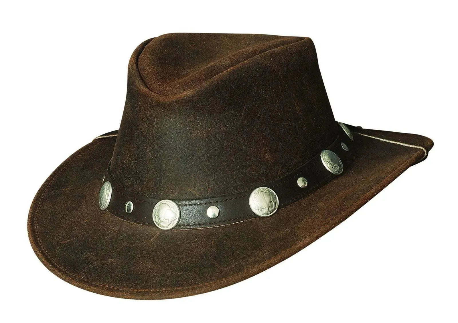 Bullhide Arapahoe- Leather Australian Outback Hat (Closeout)