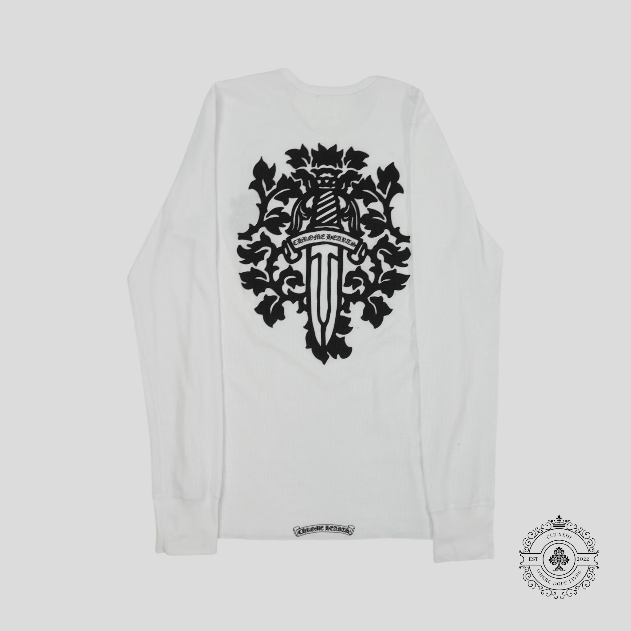 Chrome Hearts Dagger Thermal Long Sleeve in White
