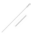 14k White Gold Diamond Cut Cable Link Chain (1.10 mm)
