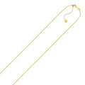 10k Yellow Gold Adjustable Cable Chain (1.10 mm)