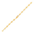 14k Yellow Gold Bracelet with Polished Circles (3.90 mm)