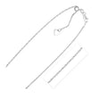 Sterling Silver 1.5 mm Adjustable Rope Chain