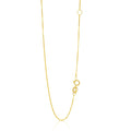 14k Yellow Gold Adjustable Box Chain (0.60 mm)