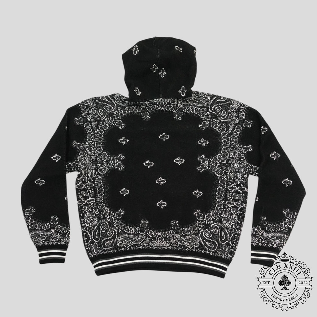 Amiri Bandana Basketball Hoodie in Black