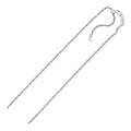 Sterling Silver 1.5mm Adjustable Rope Chain (1.50 mm)