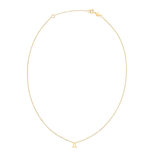 14K Yellow Gold Gemini Necklace
