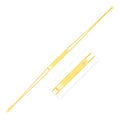 14K Yellow Gold Engravable Bar Bracelet with Diamond