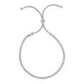 Adjustable Tennis Style Bracelet with Cubic Zirconia in Sterling Silver (4.00 mm)