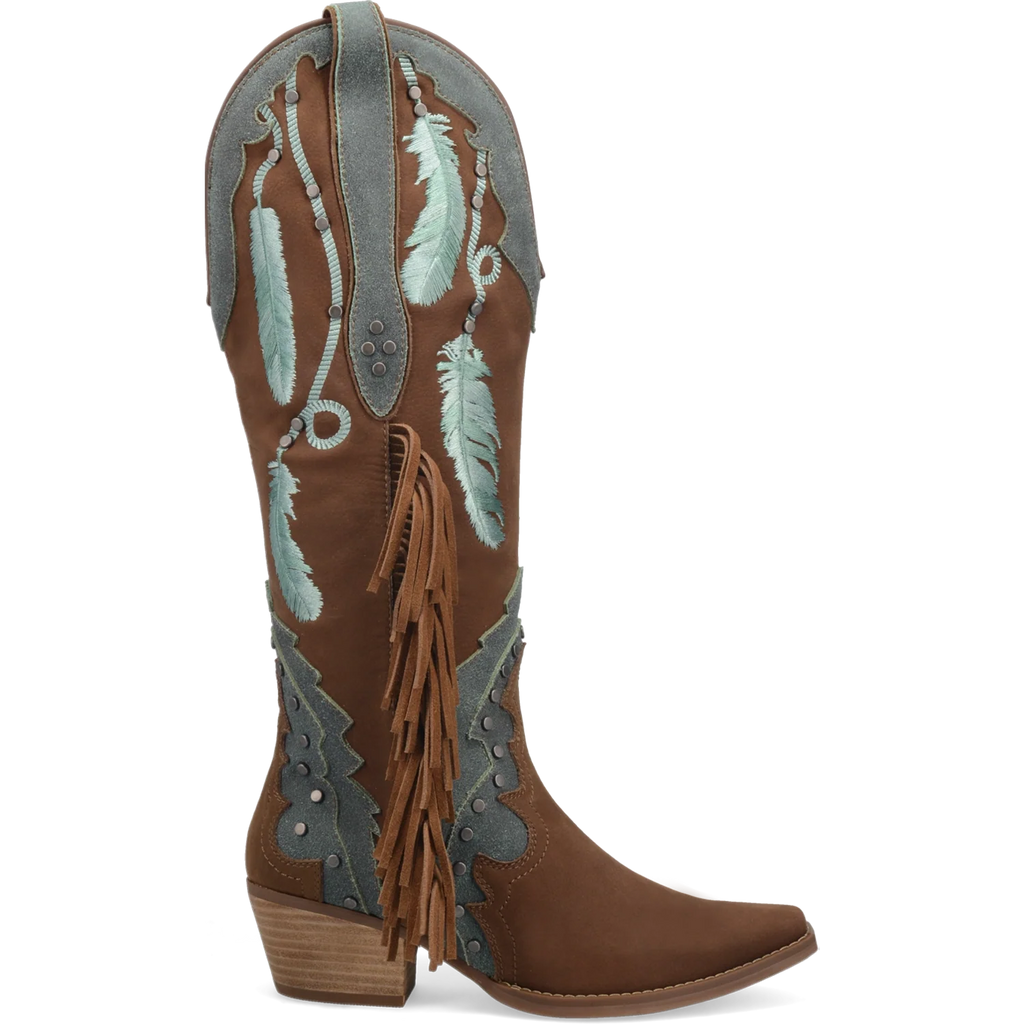 Dingo Dream Catcher - Womens Suede Leather Cowboy Boots