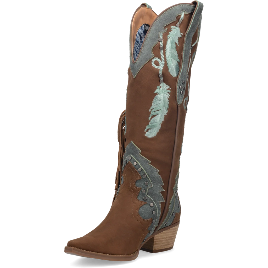 Dingo Dream Catcher - Womens Suede Leather Cowboy Boots